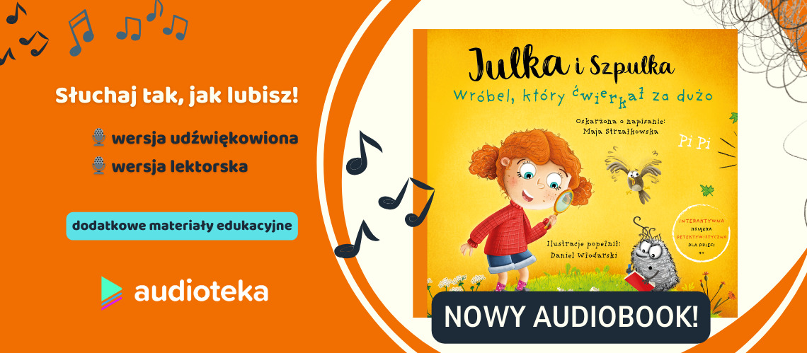Nowy audiobook Julka i Szpulka Wróbel, który ćwierkał za dużo